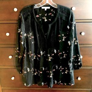 Daniel Rainn Anthro Blouse NWOT Host Pick Sz L